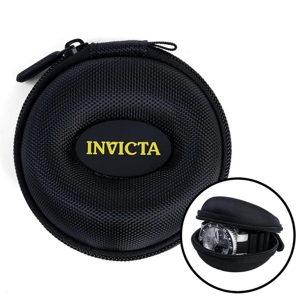 Invicta Travel Case With Zipper, Black